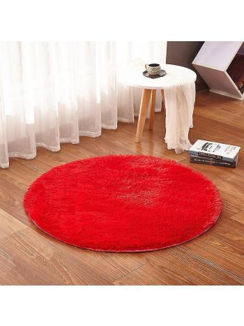 Runde Teppiche, ultraweiche Teppiche, zotteliger Kreis, Spielhausteppich, einfarbig