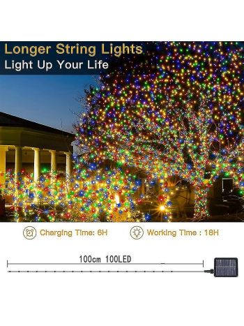 USB-Plug-in-Lichterketten mit Fernbedienung, 33 Fuß 100 LEDs, blinkende Lichter für das Weihnachtsschlafzimmer